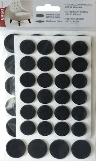 ERGOhome 570600.0012 Furniture Protectors with Sticker 72pcs
