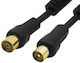 Lancom Καλώδιο Κεραίας Coax male - Coax female Μαύρο 1.5m (02.006.0130) 5τμχ
