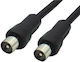 Comp Cablu Antenă Coaxial de sex masculin - Coaxial de sex masculin Negru 5m (02.006.0084)
