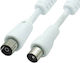 Comp RC0722 Cablu Antenă Coaxial de sex masculin - Coaxial de sex feminin Alb 5m (02.006.0079)
