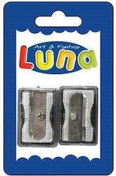 Luna Ξύστρα Ασημί 2τμχ