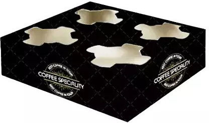 Set of 50 Coffee Cup Holders 4 Positions