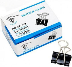 Diamond Klammern 32mm Schwarz 12Stück