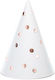 PartyDeco Dots Partyhüte 6Stück Roségold
