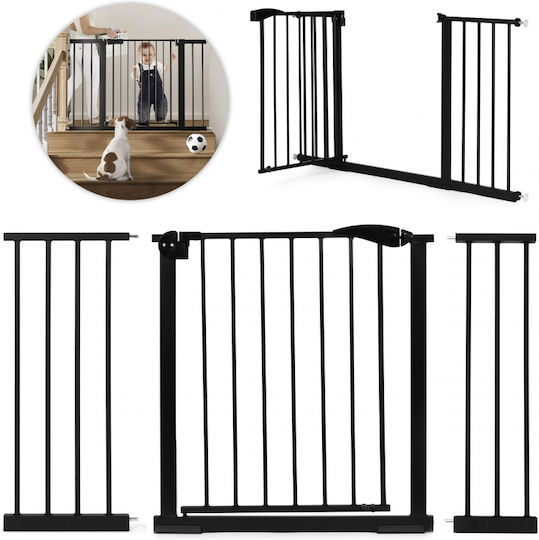 Ecotoys Врата За Куче В Черен Цвят 81 x 74см