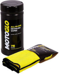 Motoglo Течни Кърпички и Кърпа За Полиране Микрофибърни Detailing Wipes Dispenser Microfiber Cloth Motoglo Течни Кърпички и Кърпа За Полиране Микрофибърни Detailing Wipes Dispenser Microfiber Cloth