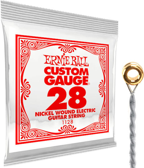 Ernie Ball Единична Никелова рана Хорда за Лютеница 28" Светеща топка