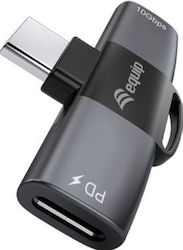 Equip 133479 USB-C Masculin în USB-C 2x Femelă Equip 133479 USB-C Masculin în USB-C 2x Femelă