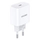 Kakusiga Φορτιστής Χωρίς Καλώδιο με Θύρα USB-C 14W Λευκός (KSC-1230)