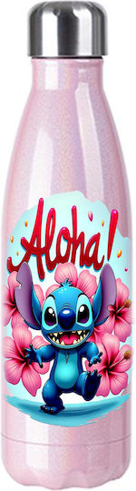 Sticlă Termos Lilo & Stitch 500ml Roz Irizat