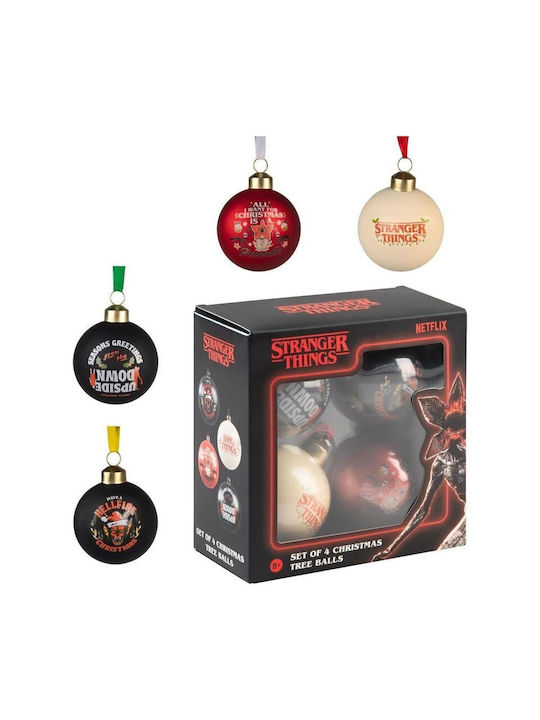 Stranger Things Set 4 Christmas Ornaments