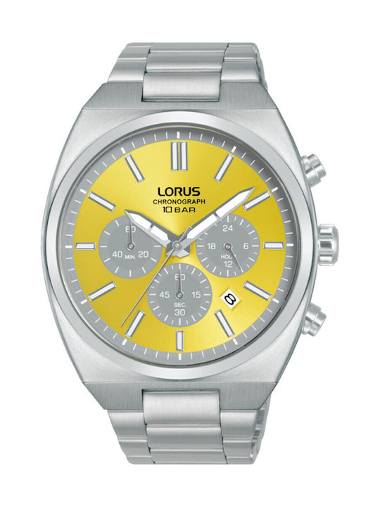 Lorus Ανδρικό Ρολόι 43mm Χρονογράφος Μπαταρίας ...