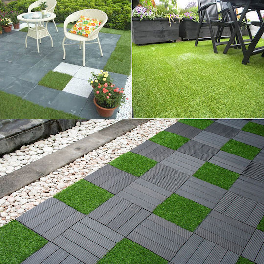 0.3x0.3m și Înălțime Fir 30mm în Culoare Bej 11buc