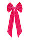 Decorative Velvet Bow Pink Dark Depth 25cm x Width 2cm x Height 55cm