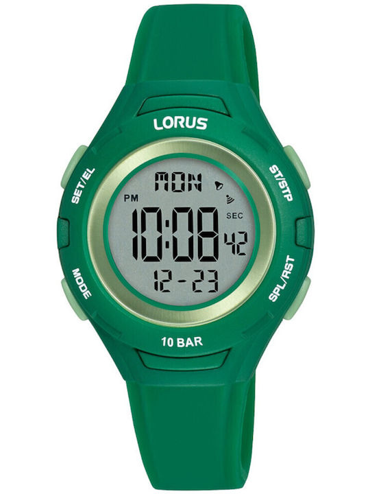 Lorus Ψηφιακό Παιδικό Ρολόι 32mm Πράσινο με Καο...