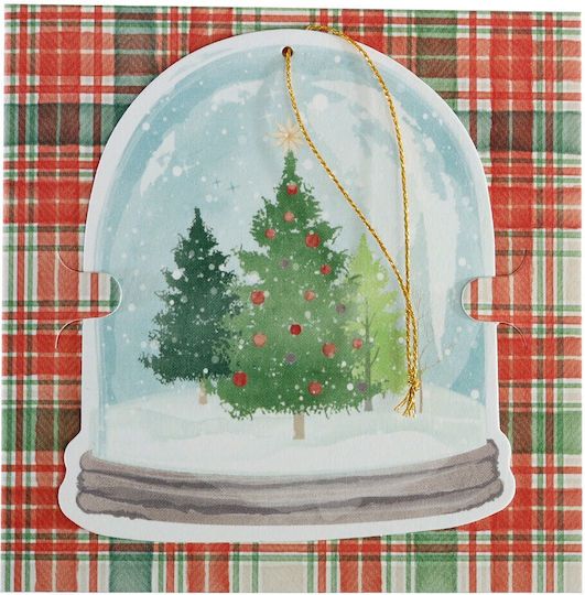 Artebene Weihnachts Grußkarte Mini Card Schneekugel 3D