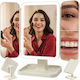 Soulima Makeup Mirror Tabletop with Light Zoom x3 21x13.5cm White