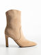 Wildleder Stiefeletten Damen Beige