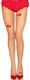 Leg Avenue Sheer Lycra Sexy Red Socks