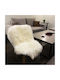 Rug Rectangular Leather White