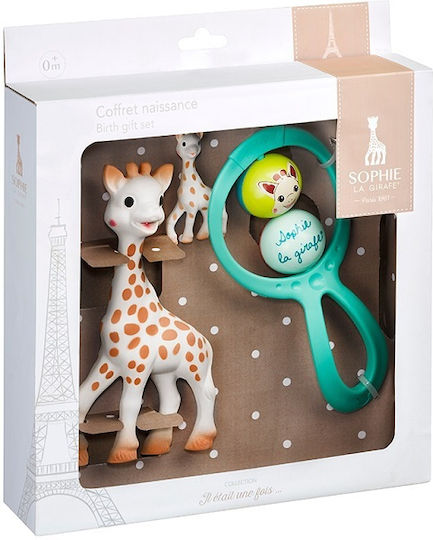 Sophie La Girafe Teething Rattle made of Rubber 3pcs