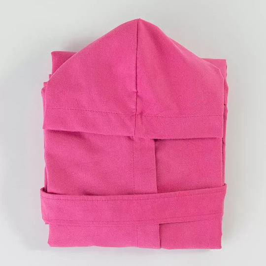 Borea Halat de Baie pentru Copii Fuchsia cu Glugă