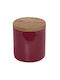 Espiel Essentials Set of 2 General Use Vases with Lid Ceramic Red 12x10x12cm 2pieces