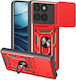 Bodycell Armor Slide Back Cover Red (Moto G06)