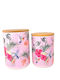 Set 2 Pieces Sugar Coffee Jars with Lid Porcelain Pink 12x17cm 2 Pieces