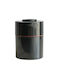 Tightvac Vase Coffee with Airtight Lid Glass Black