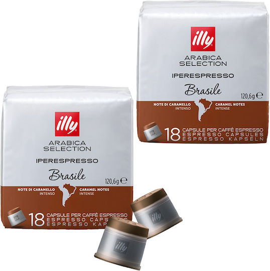Illy Κάψουλες Espresso Συμβατές με Μηχανή Iperespresso 18caps