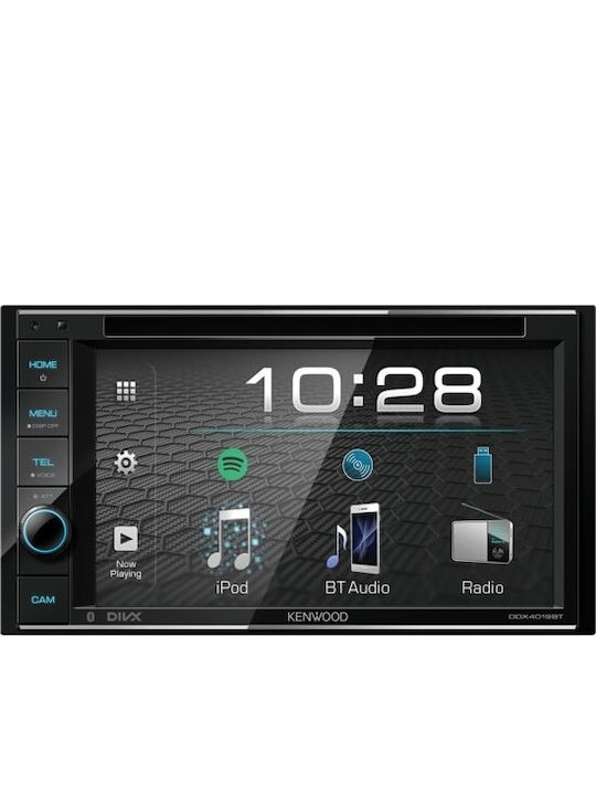 Kenwood Sistem Audio Auto 2DIN (Bluetooth/USB/WiFi/GPS/Apple-Carplay/Android-Auto/Partitură) cu Ecran Tactil 6.2"