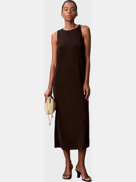 Rochie De Vară Midi De Seară Neagră