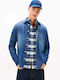 Long Sleeve Denim Shirt In Regular Fit Blue