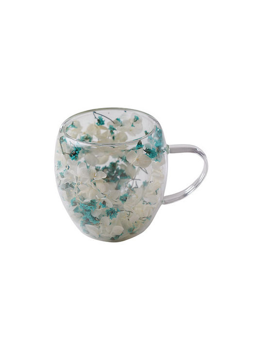 CupHup Passion Flower Κούπα Γυάλινη Διάφανη 300ml