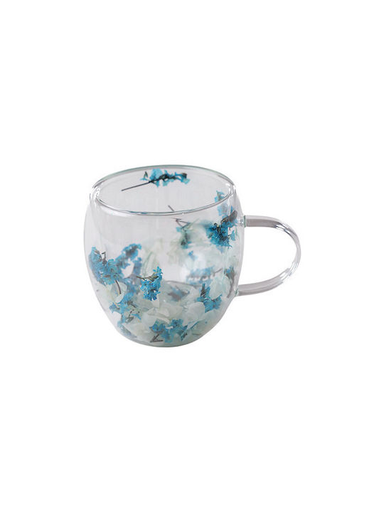 CupHup Passion Flower Κούπα Γυάλινη Διάφανη 300ml