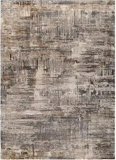 Tzikas Carpets Set Modern De Covoare Pentru Dormitor Elite Maro-Gri 3 Bucăți