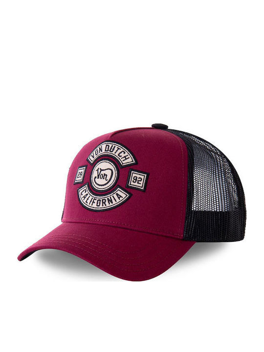 Von Dutch Heritage Cap California Bordeaux Black