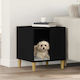 vidaXL Dog House Indoor & Outdoor Black 44x42x49cm