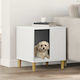 vidaXL Dog House Indoor & Outdoor White 44x42x49cm