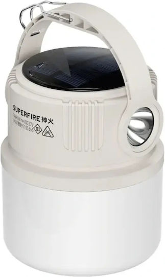 Superfire Superfire Batterielampe für Camping mit Taschenlampe 90lm