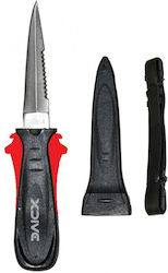 X-dive Rotes Tauchmesser Ribbon 9cm Inox 65117