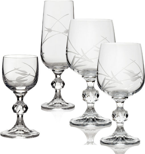 Crystalite Bohemia Set Crystal Glasses Goblet 180ml 24 Pieces