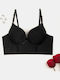 Sutien Sport Corset Push Up Negru Mărime M