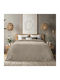 Lino Home Κουβέρτα Fleece Υπέρδιπλη 220x240εκ. Taupe 1300002042