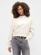 Cropped Women's Sweatshirt White