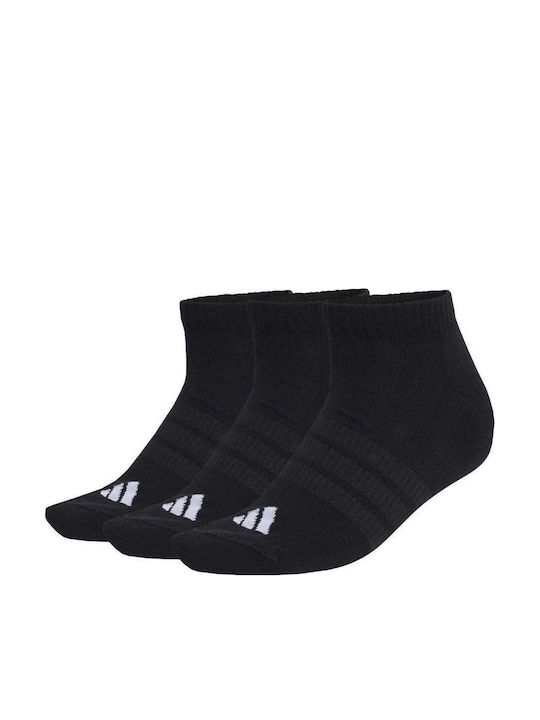 adidas Essentials Αθλητικές Κάλτσες Μαύρες 3 Ζεύγη