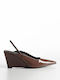 Bozikis Damenplattformen Gh5-5 Braune Lackleder High Heels