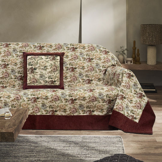 Liolios Home Διθέσιου Καναπέ Burgundy Liolios Home Διθέσιου Καναπέ Burgundy