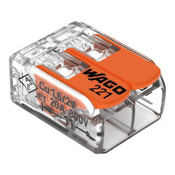 2-Leiter Abzweigklemme Max 4 Mm² 100 Stück Wago 221-412